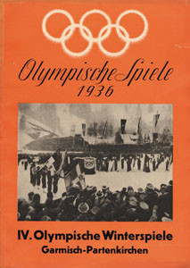 Olympic Winter Games 1936. rare Swiss report