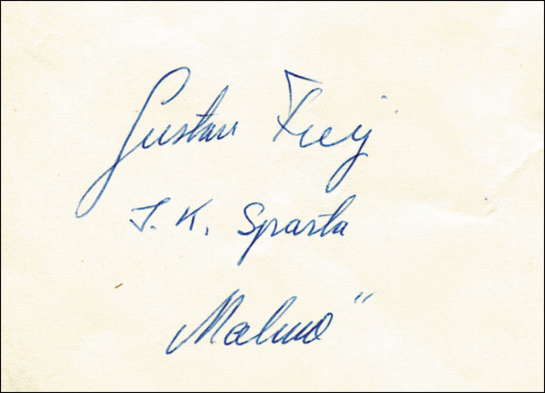 Freij, Gustav: Olympic Games 1948 wrestling Autograph Sweden