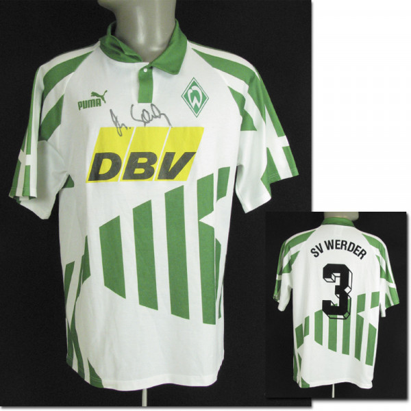 match worn football shirt Werder Bremen 1994/95