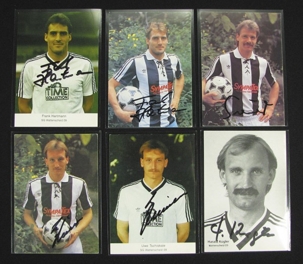 Wattenscheid - Autogramm: 6 Autograph cards Wattenscheid 09 1988-1991