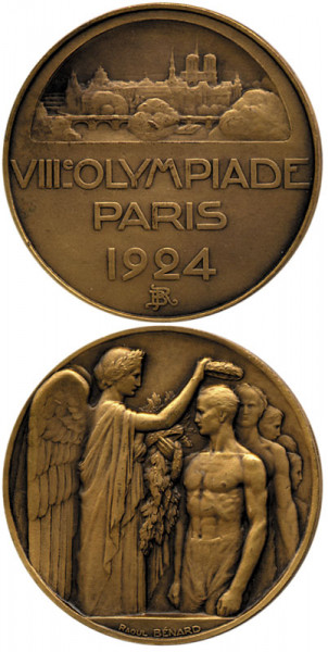 Olympic Games 1924. Participation Medal Paris