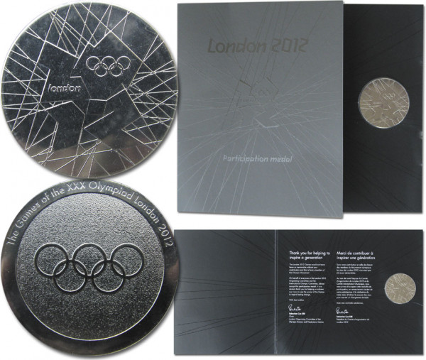 Olympic Games 2012. Official Participation Medal