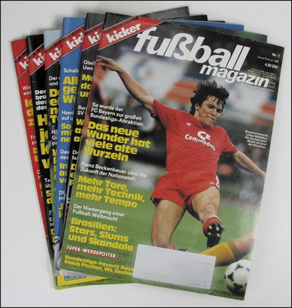 Fußball Magazin 1985 : 10.Jg.: Nr.1-6 komplett