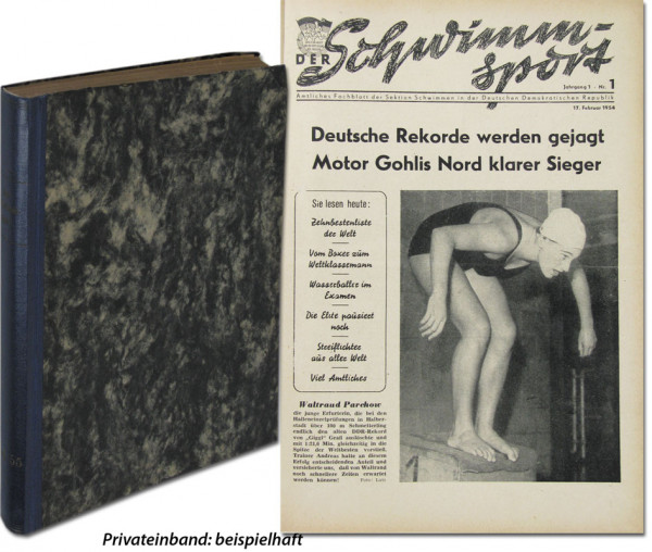 Der Schwimm-Sport 1954 : Jahrg.1:Nr.1 - 26, komplett
