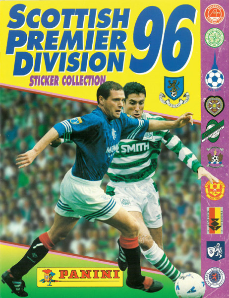 Scottish Premier Division '96. Sticker collection.