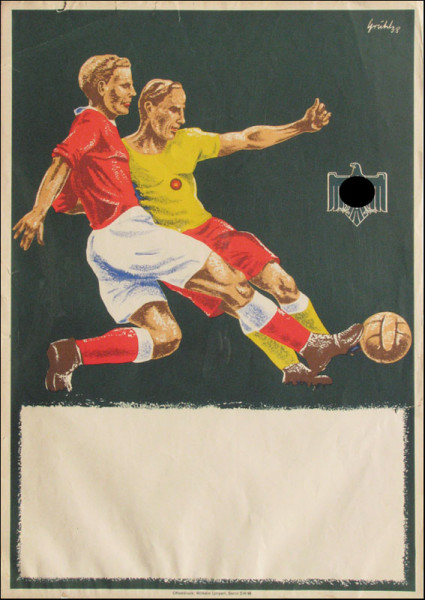 Announcement Poster German Football Matches 30s