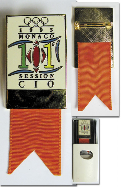Participation Badge: IOC- Session Monaco 1993
