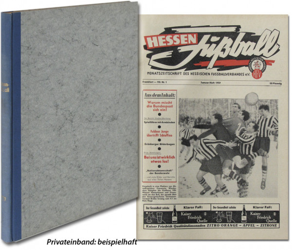 Hessen Fußball 1959 : Nr.1-12 komplett
