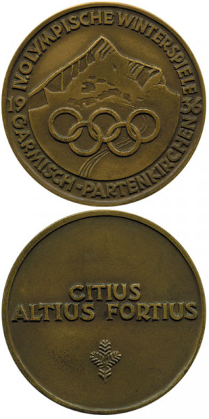 Garmisch-Partenkirchen 1936, Teilnehmermedaille OSW1936