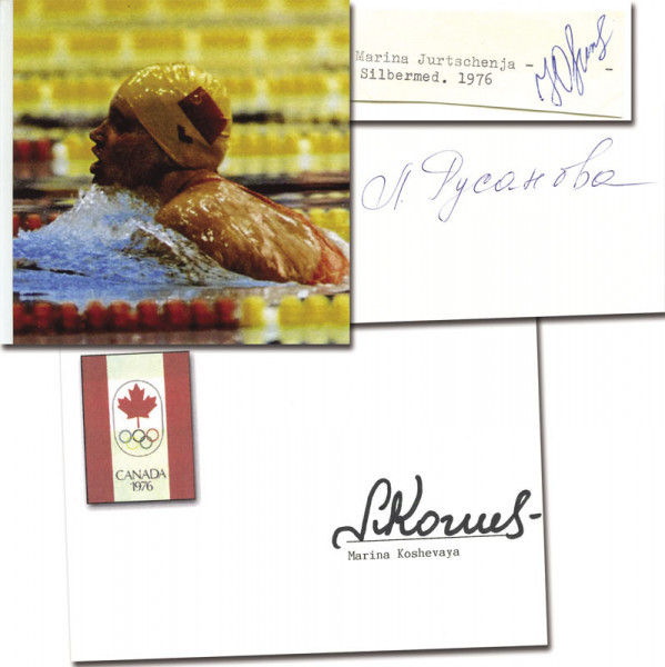 OSS1976 Schwimmen 200 m Brust: Olympic Games 1976 Autograph swimming USSR