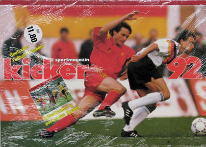 Kicker. Deutscher Fußball-Kalender 1992