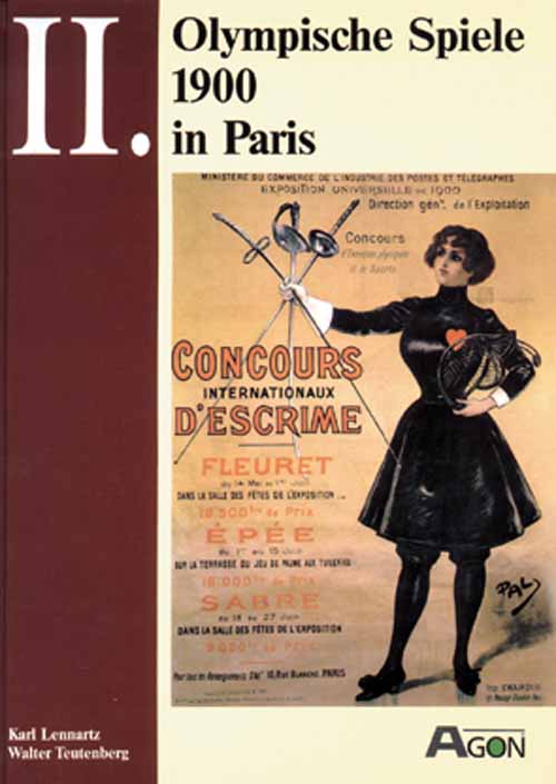 Karl Lennartz / Walter Teutenberg Olympische Spiele 1900 in Paris Das Standardwerk über die 2.Olympischen Spiele 1900 die im Rahmen der Weltausstellung 1900 in Paris stattfanden. Mit kompletter Statistik der offiziellen olympischen Wettbewerbe und zahlreichen als Faksimiles wiedergegebenen Original-Dokumenten und -Fotos. 240 Seiten, 21x30cm, Pappband, Fotos, AGON Sportverlag, Kassel 1995. 