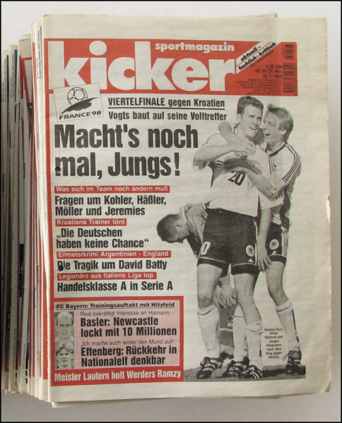 Kicker 1998 Don : Jg.Nr. 5-103 unkomplett