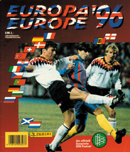 Europa '96. Das offiziell lizenzierte DFB Produkt.