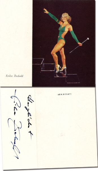 Zuchold, Erika: Olympic Games 1968 1972 Autograph gymnastic GDR