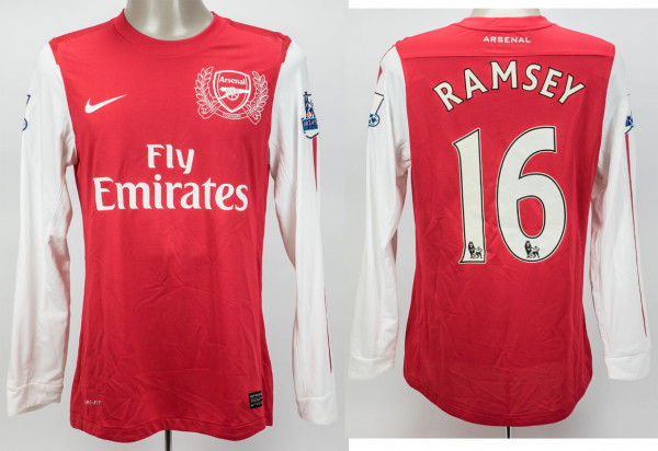 match worn football shirt Arsenal FC 2011/2012