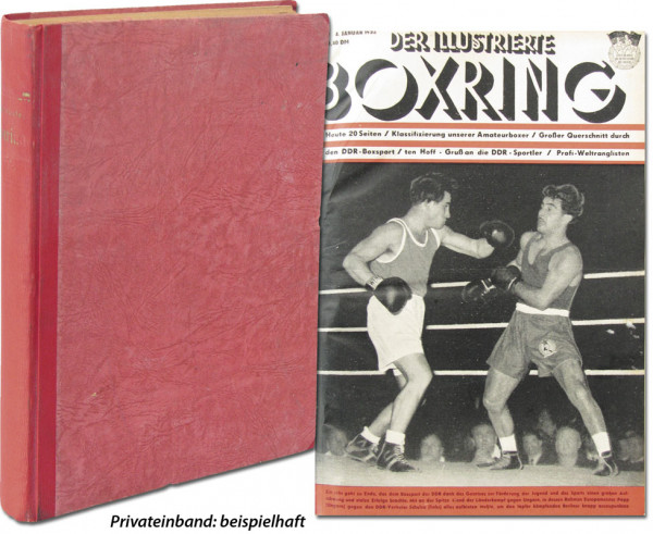 Der illustrierte Boxring Jahrgang 1952, Nr. 1-52, unkomplett (f.: Nr.16, 52); gebunden.