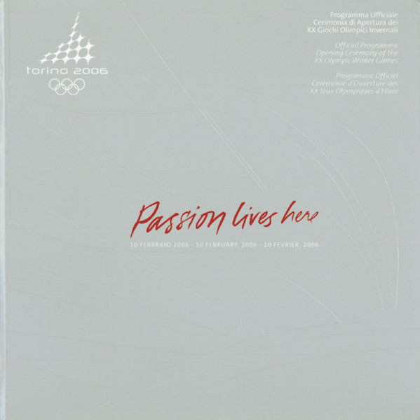 Programme: Olympic Games 2006. Opening Ceremony