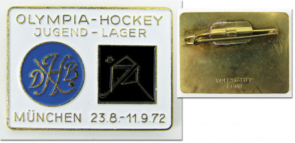 Olympia-Hockey - Jugend-Lager München, Mannschaftsabzeichen 1972