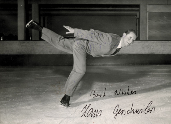 Gerschwiler, Hans: Olmypic Games 1948 Figure Skating Autograph