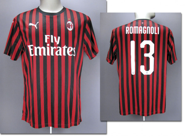 match worn football shirt AC Milan 2019/20