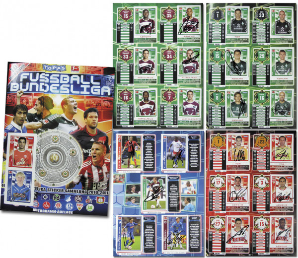 Fußball Bundesliga. Offizielle Stickersammlung 2010/11.