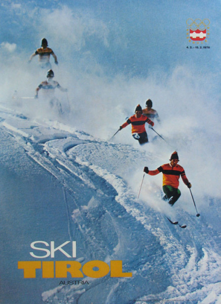 Ski Tirol Austria - Innsbruck 1976 - 4.2.-15.2.197, Plakat OWS1976