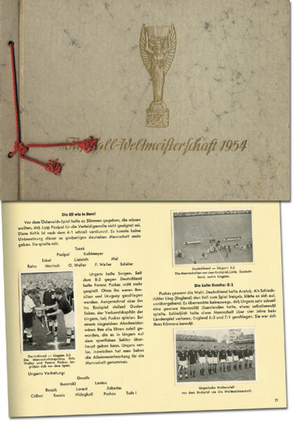 Fußball - Weltmeisterschaft 1954 in der Schweiz.
