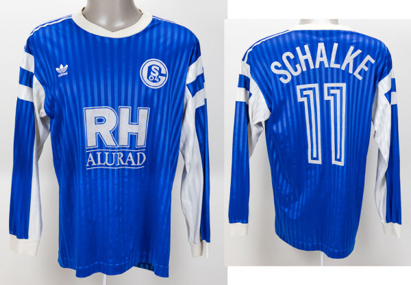 match worn football shirt Schalke 04 1990/1991