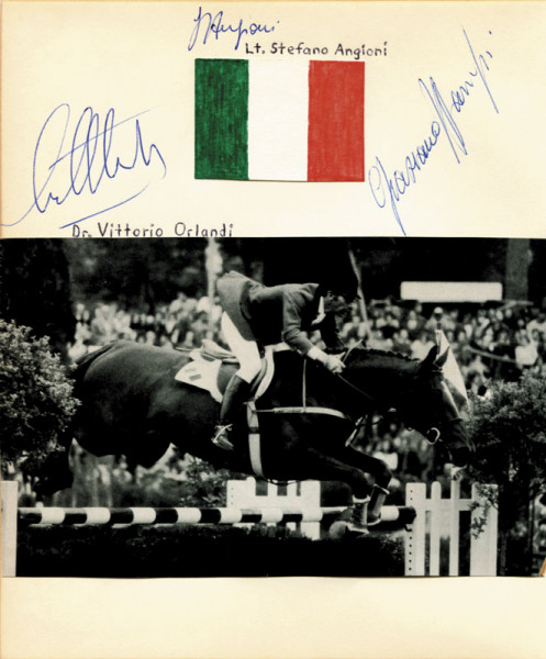 Mancinelli, Graciano: Autograph Olympic Games 1972 Equestrian Italy