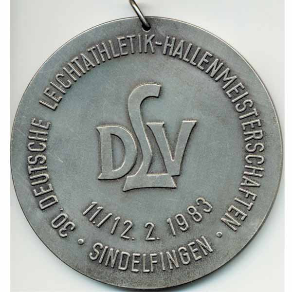 Siegermedaille Leichtathletik 1983, Siegermedaille 1983