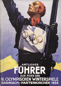 Amtlicher Führer zur Feier der IV. Olympischen Winterspiele Garmisch-Partenkirchen 1936.