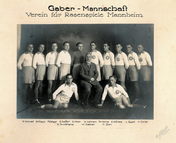 German Football VfR Mannheim Team foto 1930