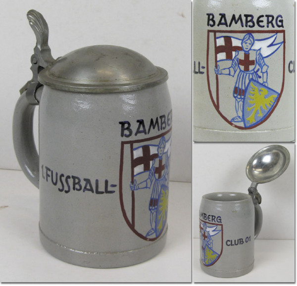 Football Beerstein mug german club 1.FC Bamberg
