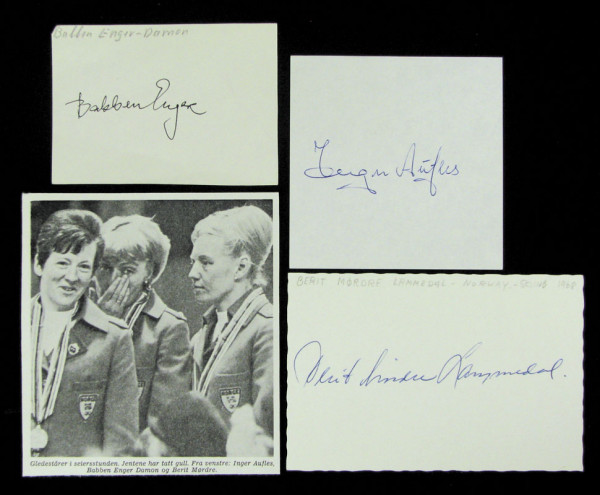 Skilanglauf Norwegen OSW1968: Olympic Games 1968 Autograph Crosscountry Norway