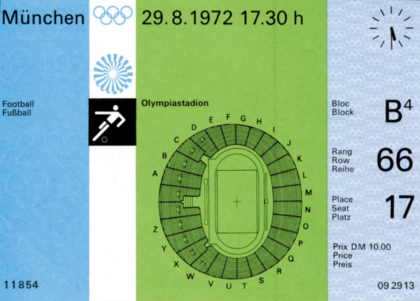 Olympic Games 1972 Football Brasil v Danmark