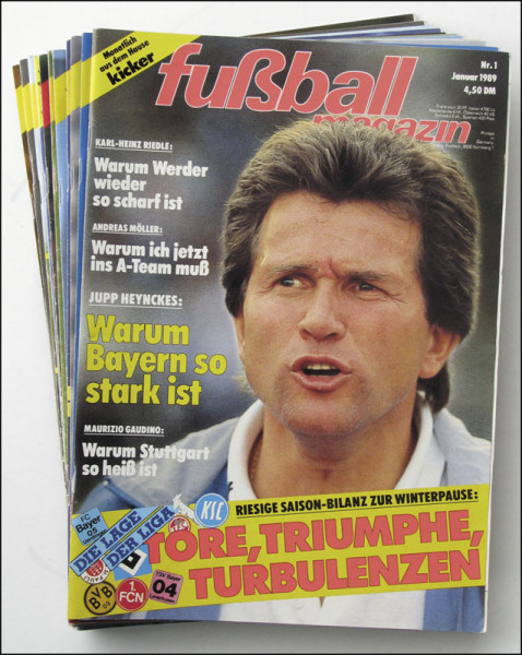 Fußball Magazin 1989 : 14.Jg.: Nr.1-12 komplett.