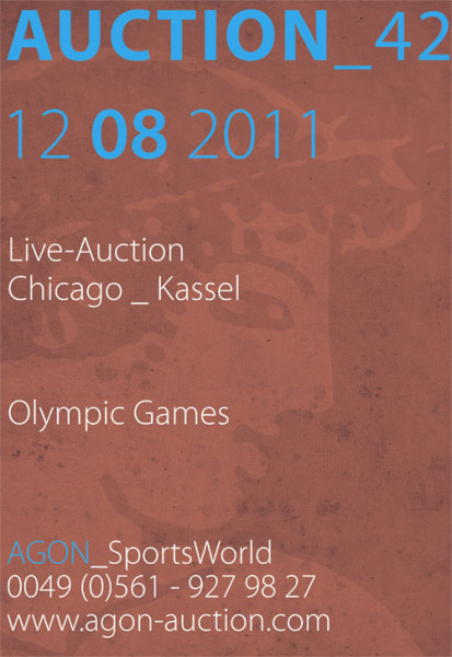 42. AGON Auktion: Auktions-Katalog: SportMemorabilia Live Ch-K