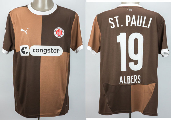 Andreas Albers am 11.01.2025 gegen Frankfurt, Hamburg, Sankt Pauli - Trikot 2024/2025