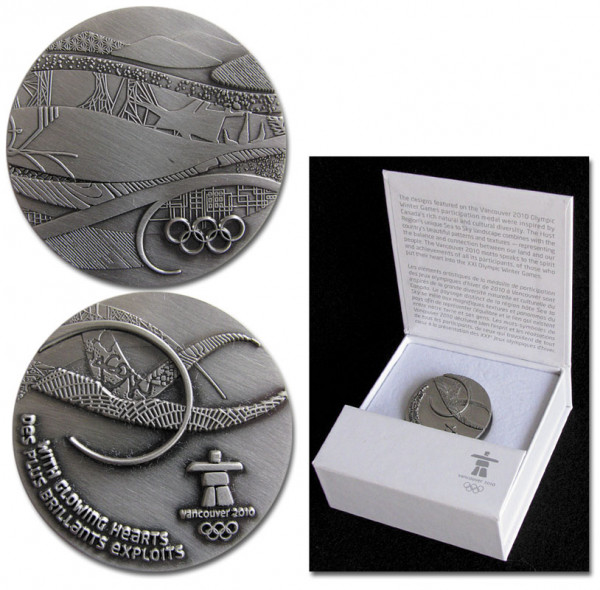 Olympic Games Vancouver 2010. Participation Medal