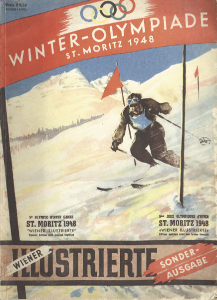 Die 5.Olympischen Winterspiele St.Moritz 1948. Sonderausgabe der „Wiener Illustrierte“.