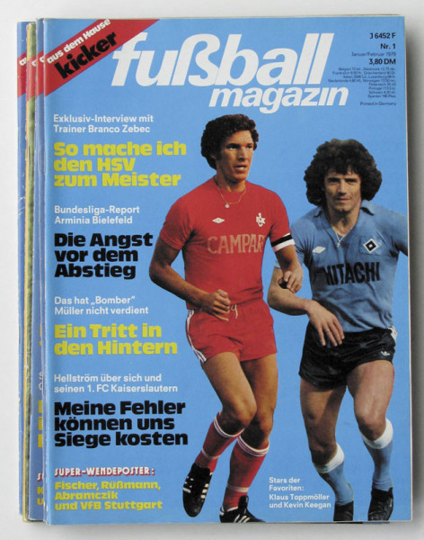Fußball Magazin 1979 : 4.Jg.: Nr.1-6 komplett