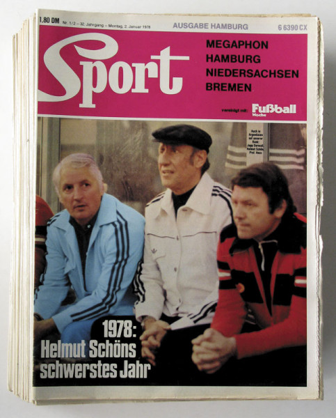 Fußball-Woche 1978 Mon. + Sport Megaph.: Jg.Nr.1/2-53 unkomplett
