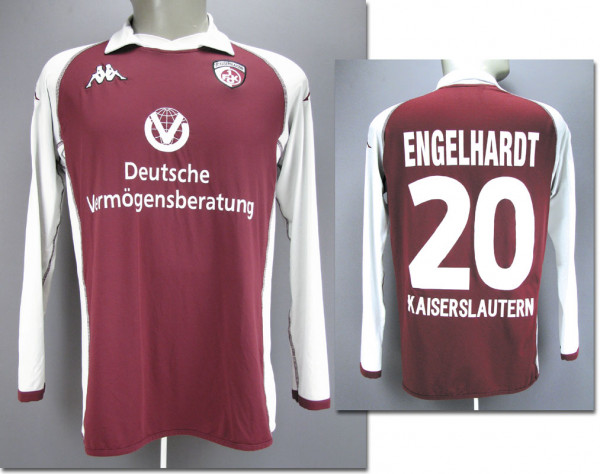 Marco Engelhardt am 12.02.2005 gegen Rostock, Kaiserslautern, 1. FC - Trikot 2005/2006
