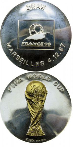 World Cup 1998. Participation Medal. Draw
