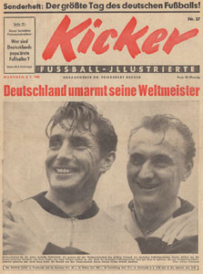 Kicker 1954: Nr.27 vom 5.7.1954: WM: D-Ungarn, D-Österreich