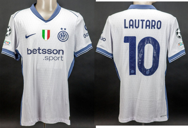 Valentino Lauzaro 10.12.2024 gegen Leverkusen, Mailand, Inter - Trikot 2024/2025