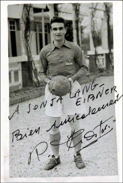 Piantoni, Roger: Autograph World Cup 1958. Roger Piantoni