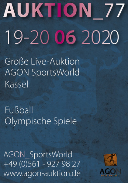 77. AGON Auktion: Auktions-Katalog: SportMemorabilia Live in Kassel