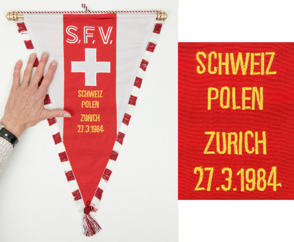 Schweiz - Polen Spielwimpel 1984, Schweiz - Wimpel 1984